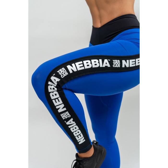 Легінси Nebbia High Waisted Side Stripe Leggings Iconic Blue 209