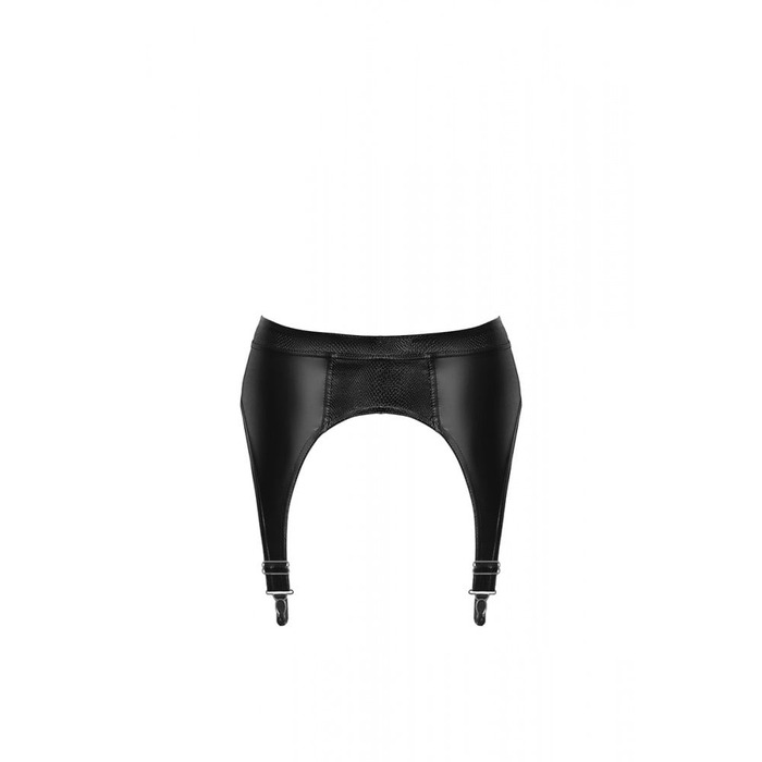 Пояс для панчіх з ефектом зміїної шкіри NOIR Розмір - M