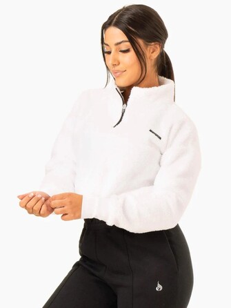 Толстовка Off Duty Teddy Half Zip - White