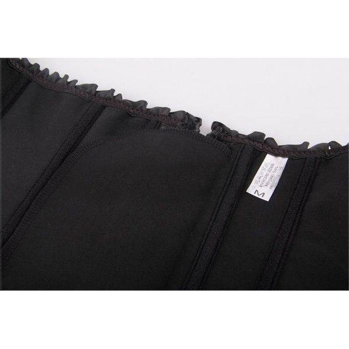 Корсет с цветочным принтом Star Night Corset Top с крючками и шнуровкой, черный, XS (без коробки)