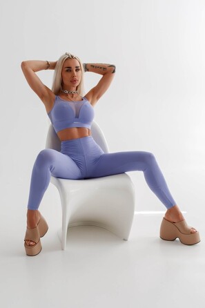 Топ Medium-Support Mesh Sports Bra PERFORMANCE Light Purple 477