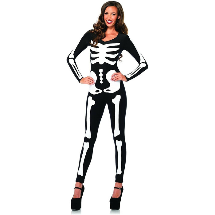 Костюм скелета, светиться в темноте Leg Avenue Womens Skeleton Bodysuit Halloween, размер M