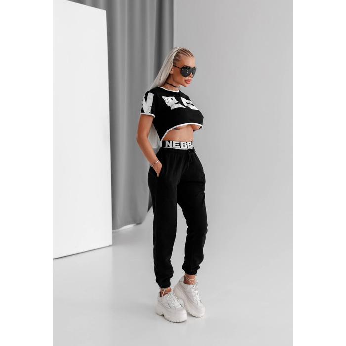 Штани Nebbia Fitness Sweatpants MUSCLE MOMMY Black 623