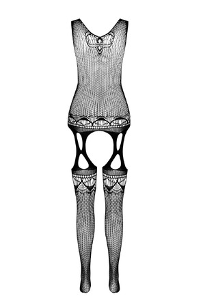 Ажурний бодістокінг з відкритим доступом Passion BS099 white