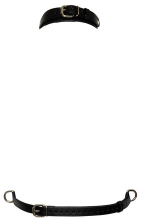 Портупея на грудь с кольцами Bad Kitty, черная, размер S-L