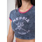 Топ Nebbia Washed Crop Top GOLDEN AGE Black 782