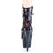 Чоботи Pleaser Adore-1020SQ *7 дюймів на підборах, 2 3/4 дюйма з блискавкою збоку, шнурівка з блискітками, червоні/чорні