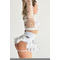 Dance Tattoo — Високі Шорти-Спідниця з Сіткою та Принтами для Pole Dance, Heels і Cценічних Виступів - білий