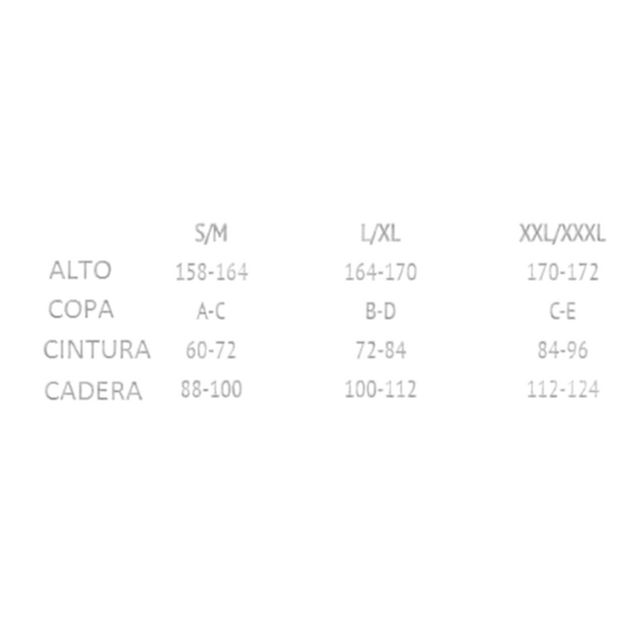 Боди с графическим узором Passion HIMA BODY черный, S/M