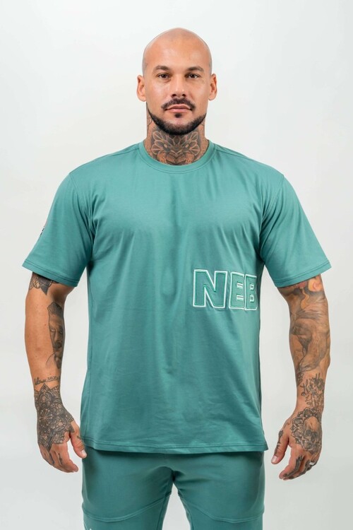 Футболка Nebbia Loose T-shirt DEDICATION Green 709