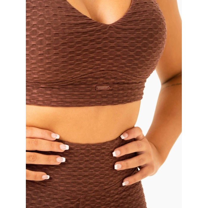 Топ Optic V-Neck Sports Bra - Chocolate