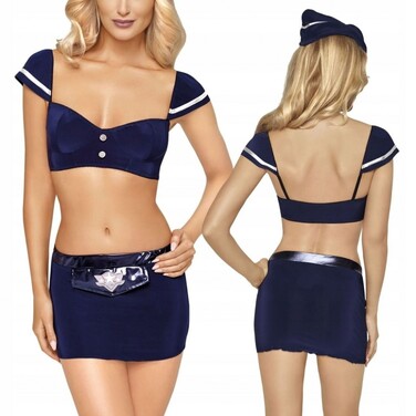 Костюм Стюардессы Roxana 6777 синий, 3 предмета, S