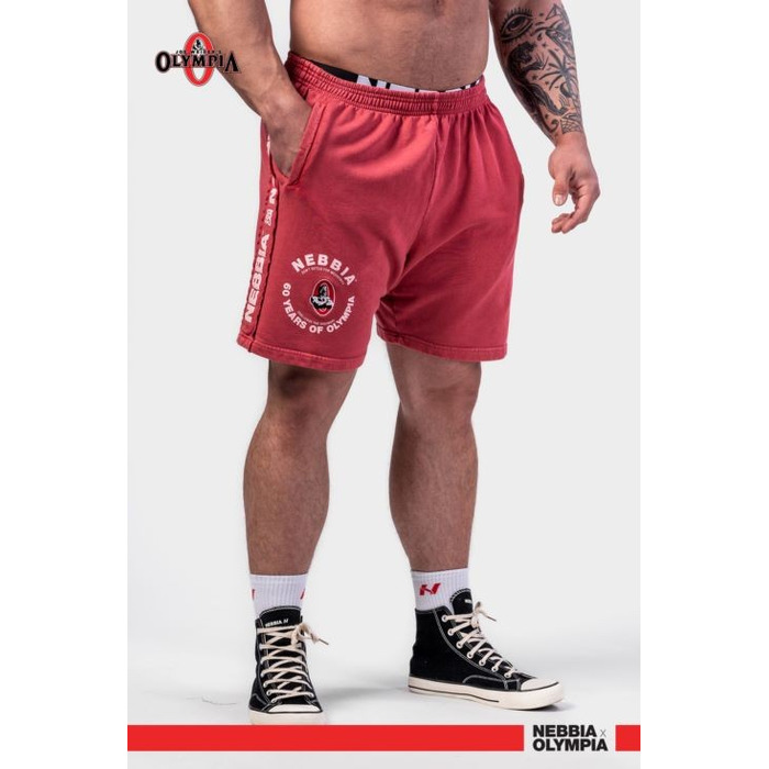 Шорти Nebbia Washed Sweat Shorts LEGEND Red  786
