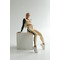 ЛЕГІНСИ BEIGE LEGGINGS WITH CUSTOM ELASTIC