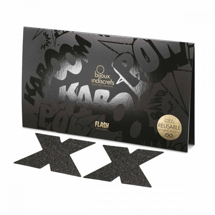 Пестиси у вигляді хрестів Bijoux Indiscrets, чорні