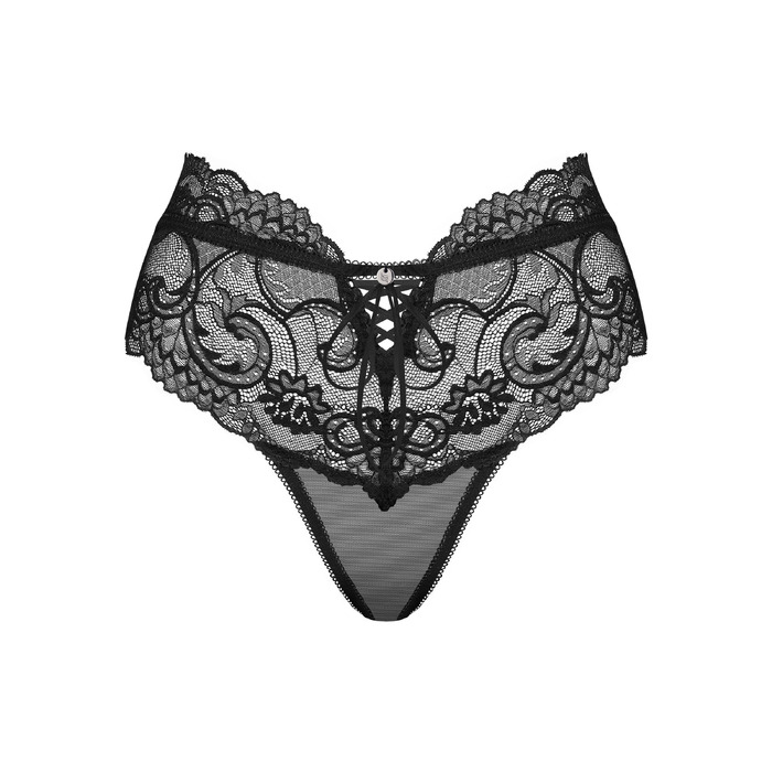 Трусики мереживні Obsessive Elizenes S \ M Black