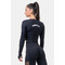 ТОП Nebbia LONG SLEEVE THUMBHOLE SPORTY CROP TOP BLACK 585