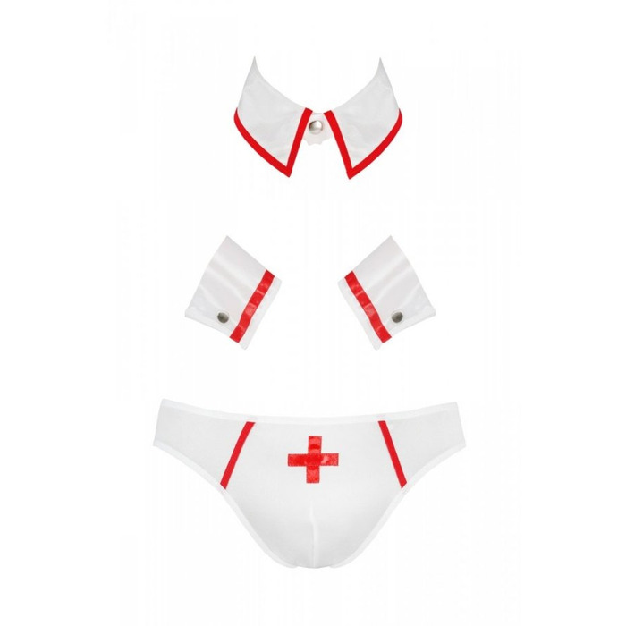 Комплект чоловічий ігровий 037 SET GREGORY white S/M -Passion