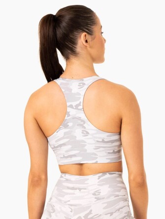 Топ Base Racer Back Sports Bra - Grey Camo