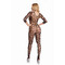 Комбінезон RISQUE CROTCHLESS BODYSTOCKING BLACK, S/M