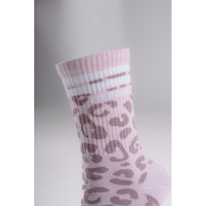 Шкарпетки Nebbia Leopard Crew Socks PRIMAL Pink Leopard 106