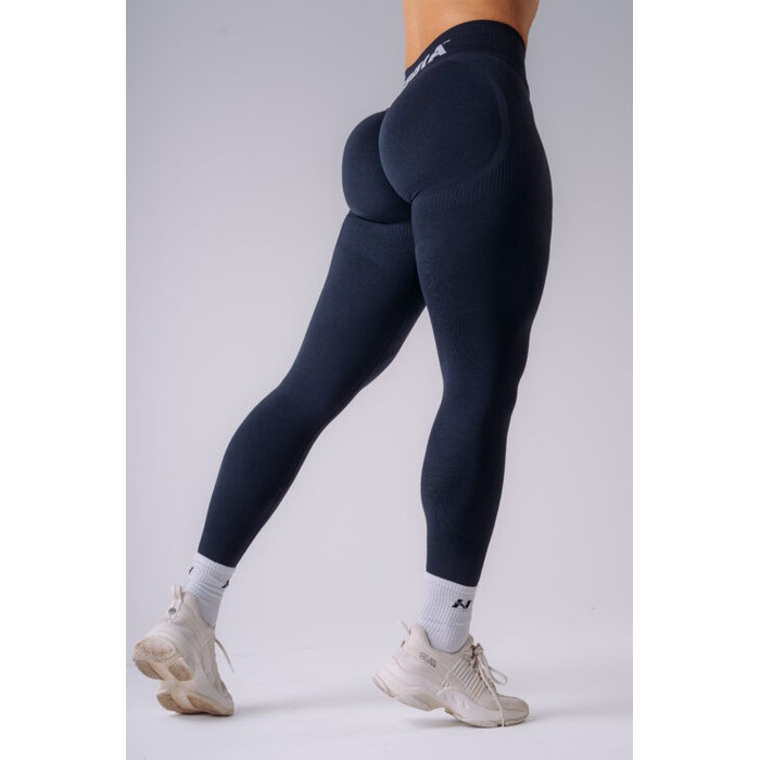 Легинсы Nebbia Flow Seamless с высокой талией и эффектом push-up, темно-синие (496)