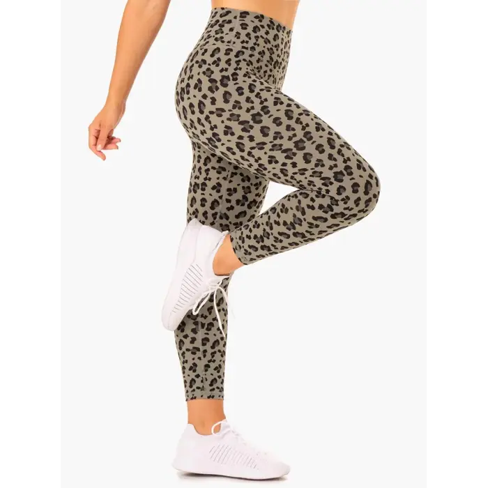 Леггинсы Ryderwear Hybrid Full Length Leggings - Khaki Leopard