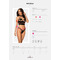 Комплект Obsessive Delishya set 2-pcs black S / M