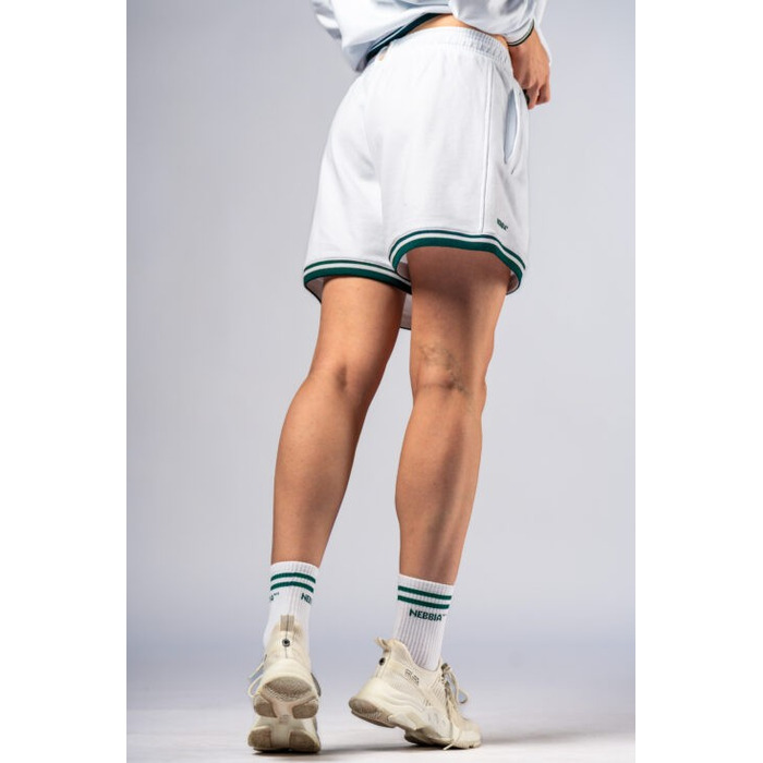 Шорти жіночі Nebbia Lounge Sweatshorts CLUB D’OR White 643