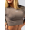 Топ Nebbia Seamless Short-Sleeve Top POWER Light Brown ASH 891