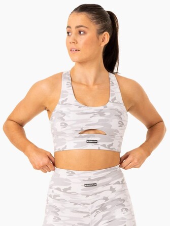 Топ Base Racer Back Sports Bra - Grey Camo