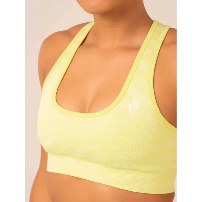 Топ Ryderwear Zebra Seamless Sports Bra - Lime Zebra