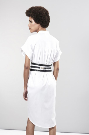 Широкий пояс с наручниками MAZE Bijoux Indiscrets, из веганской кожи