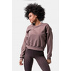 ТОЛСТОВКА Nebbia LOOSE FIT SWEATSHIRT 'FEELING GOOD' BROWN 420