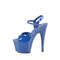Босоніжки Pleaser Adore-709 на підборах 7 дюймів, босоніжки з ремінцем на щиколотці 2 3/4 дюйма, сині