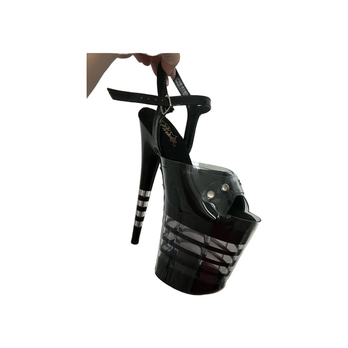 Захист силіконовий прозорий на стріпи з відкритими пальчиками з заклепками