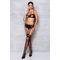 Комплект з ажурними вставками, чорний ASTRIDA SET - Passion, S/M