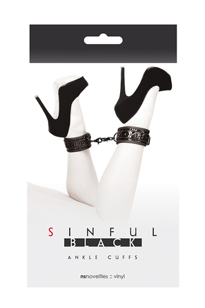 Поножи NS Novelties SINFUL BLACK ANKLE CUFFS