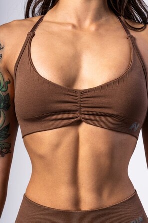 Топ Nebbia Medium-Support Sports Bra TOTALLY SEAMLESS Brown 305