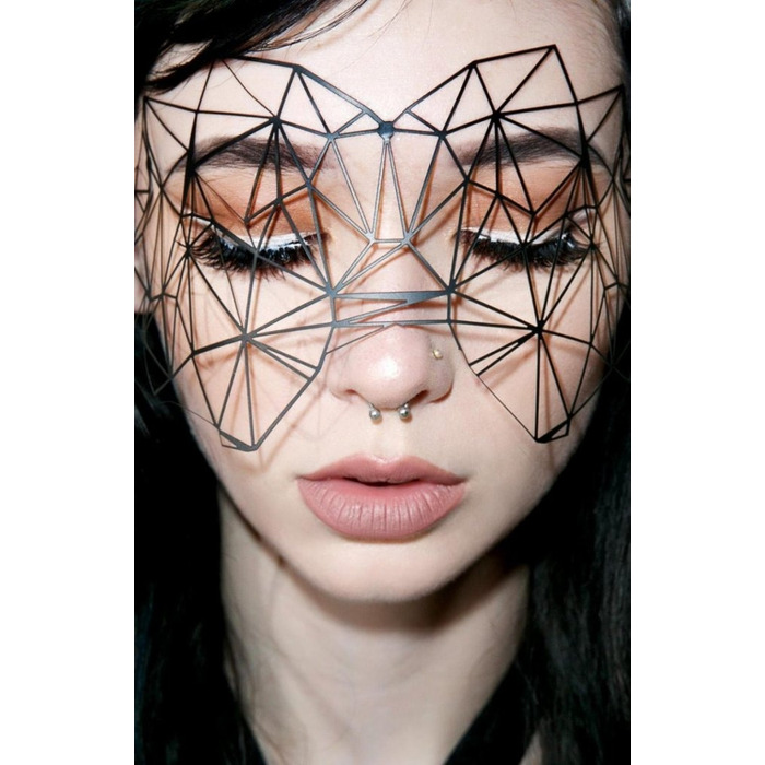 Вінілова маска на наклейках Bijoux Indiscrets