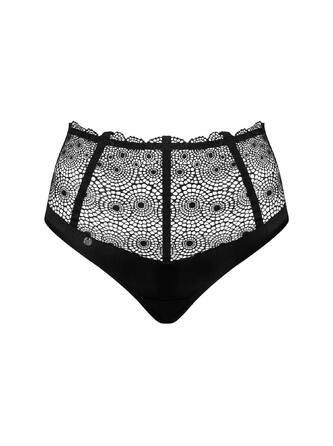 Високі трусики-стрінги Obsessive Sharlotte panties black XXL