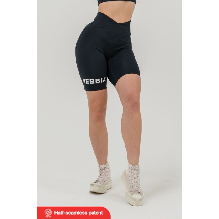 Велосипедки Nebbia High waisted leggings shorts 9'' SNATCHED Black 614