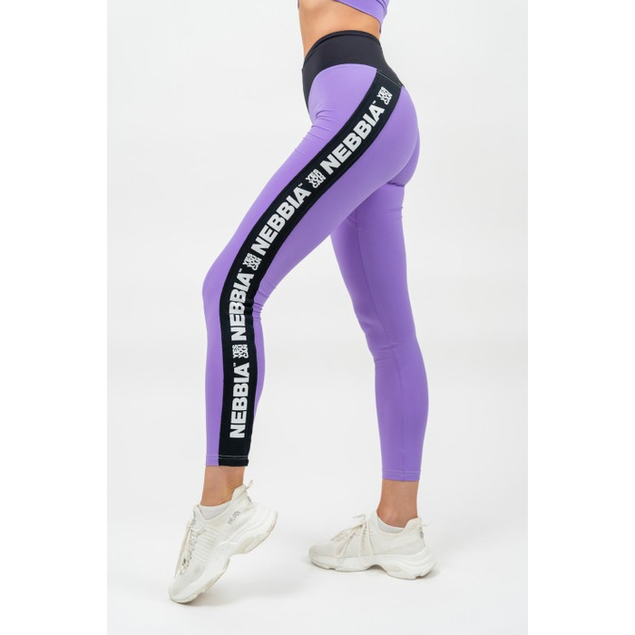 Легінси Nebbia High Waisted Side Stripe Leggings Iconic Lila 209 Lilac