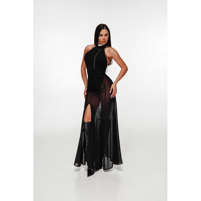 Боді Fitzona Black Bodysuit with Rhinestones 4279868B