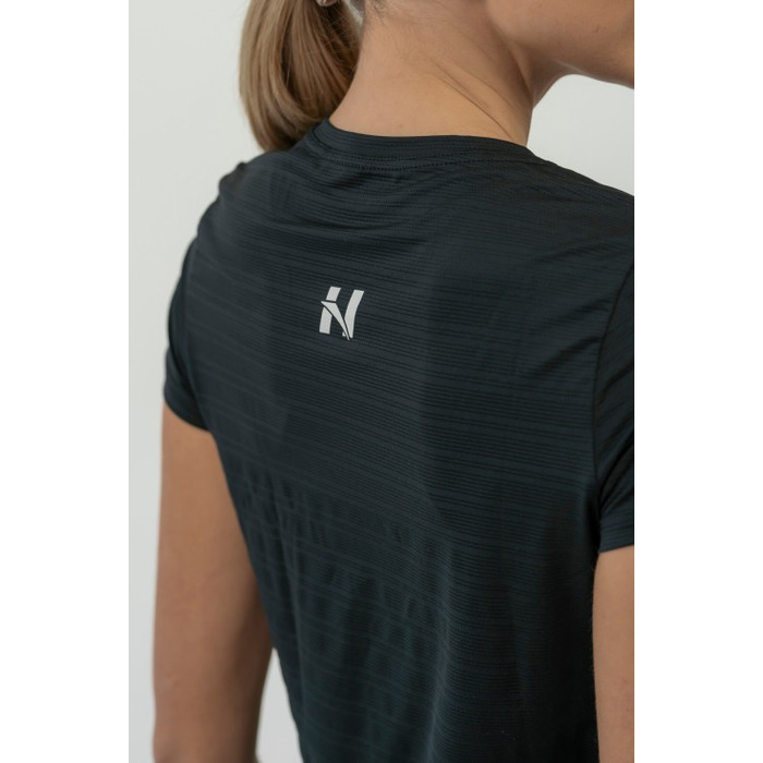 Футболка FIT Activewear T-shirt 'Airy” with Reflective Logo Black 438