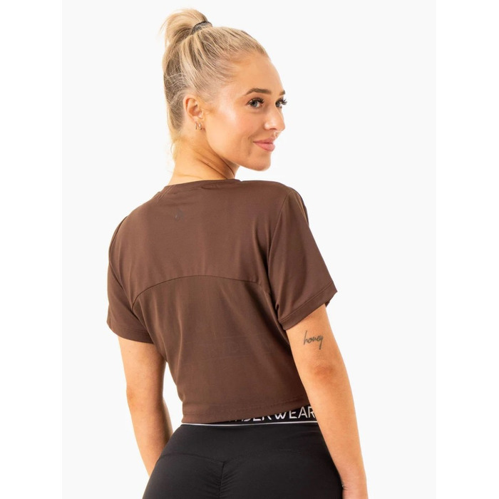 Топ Level Up Cropped T-Shirt - Chocolate