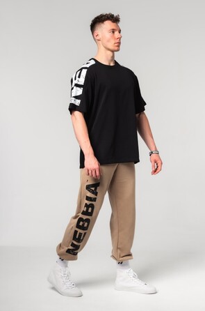 Штани Nebbia Gym Sweatpants Baggy Style GYM BRO Light Brown 365