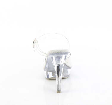 Босоножки Cocktail-508, каблук 5 дюймов, ремешок на щиколотке шириной 1 дюйм, прозрачный/прозрачный