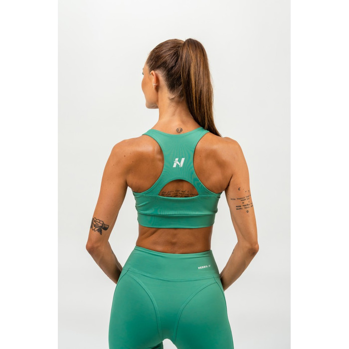 Топ Medium-Support Racerback Sports Bra AGILE Green 471