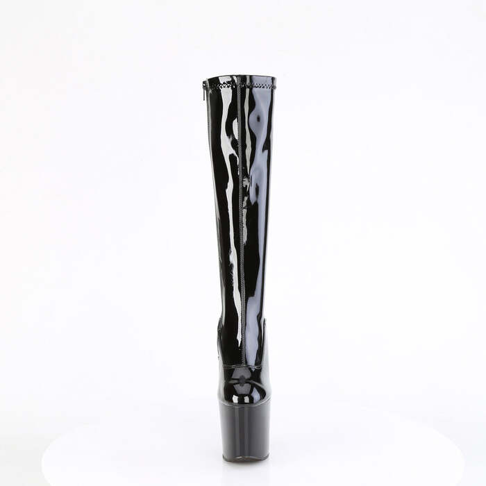 Сапоги Craze-2000, без каблука 8 дюймов, с эластичным армейским протектором, высотой 3 дюйма, с боковой молнией, чёрные